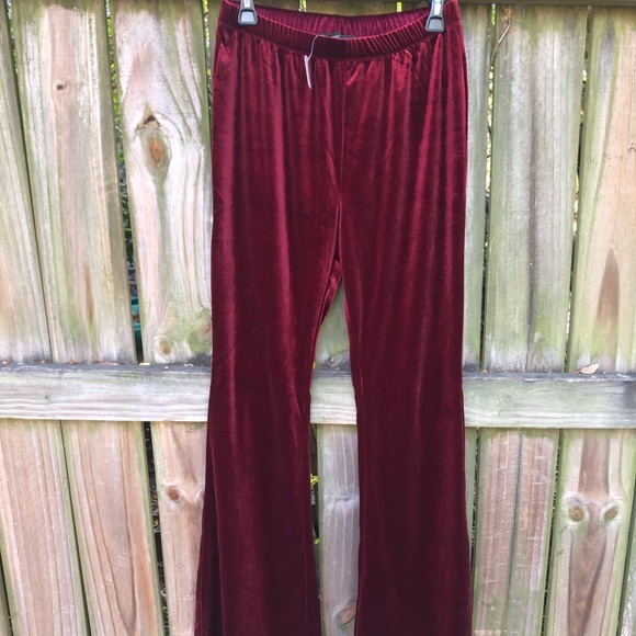 Brand new forever21 velvet bell bottom dress pants - Picture 2 of 4